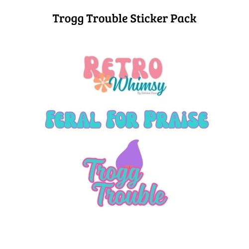 Trogg Trouble Signed Paperback - Retro Whimsy Book 2